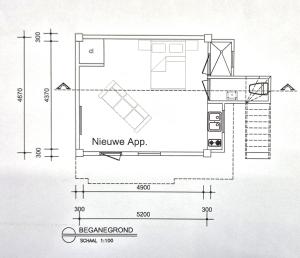 Grunnteikning Studios & House with beautiful beach front view