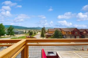 a view from the balcony of a house at View House in Fraser