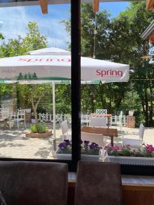 Restaurace v ubytování Shija e Natyres