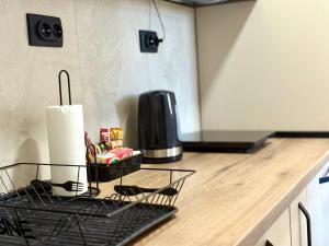 Kuchyň nebo kuchyňský kout v ubytování Maribelle Apartments