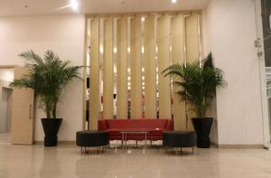 Posezení v ubytování Hotel Zed -Near IGI-Airport-Terminal-3