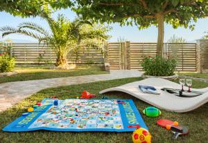 Zahrada ubytování Costa Petra - Luxury Seaside Cottage with Garden - Vacation House for families in Greece