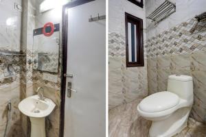 Koupelna v ubytování Hotel O Metro Residency