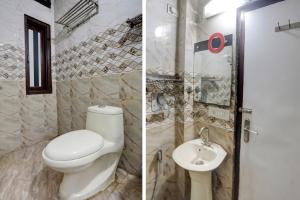 Koupelna v ubytování Hotel O Metro Residency