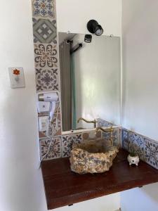 Koupelna v ubytování Loft da Tica