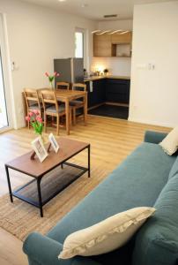 Kuchyň nebo kuchyňský kout v ubytování Nyugalom Apartman + 17 fotografií