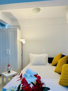 Postel nebo postele na pokoji v ubytování Studio Dumy near Airport