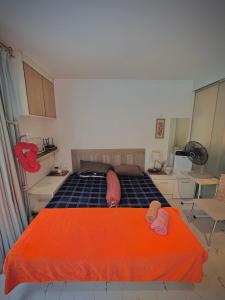 Ένα ή περισσότερα κρεβάτια σε δωμάτιο στο Modern Condo with Full Amenities Bangkok +14 φωτογραφίες