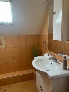 Koupelna v ubytování Roland Ház + 14 fotografií