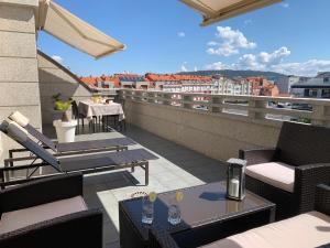 Balkon lub taras w obiekcie APARTAMENTOS DE CANELAS SUITES con AMPLIAS TERRAZAS