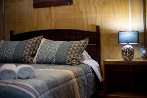 Postel nebo postele na pokoji v ubytování Hotel low cost y restaurant Colón