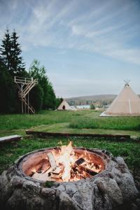 Příroda nedaleko luxury tent