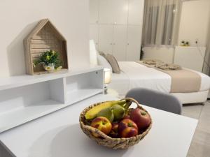 Uma cama ou camas num quarto em Nikolet apt 2