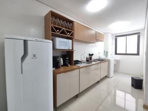 Dapur atau dapur kecil di Apê no centro de Santa Maria!