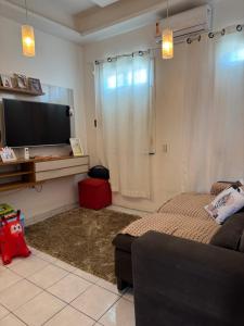 TV a/nebo společenská místnost v ubytování Casa AN