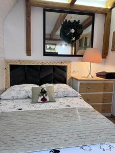 Łóżko lub łóżka w pokoju w obiekcie Villa Tatrydom