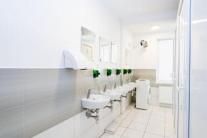 Koupelna v ubytování Gar'is Hostel Lviv