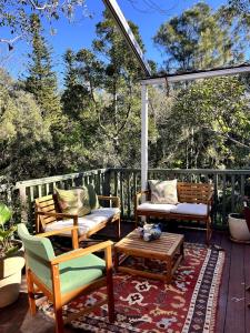 Μπαλκόνι ή βεράντα στο Spacious Beachside Apartment