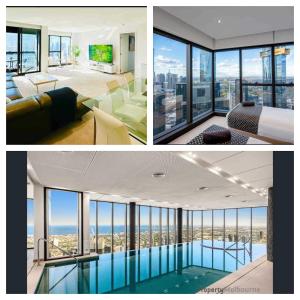 Bazén v ubytování Prima Tower - Penthouse Style Super-sized Apartment with Balcony by Casino and MCEC nebo v jeho okolí