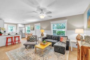 Et opholdsområde på Peacock Way bungalow