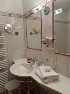 Koupelna v ubytování Hotel Lizumerhof