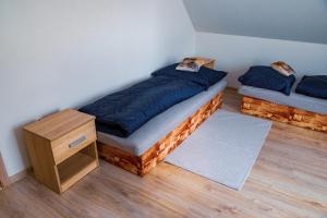 Ένα ή περισσότερα κρεβάτια σε δωμάτιο στο Livigno café