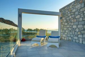 Balkón alebo terasa v ubytovaní Plakias Seaside Residences