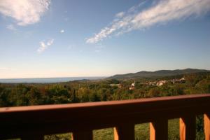 a view from the balcony of a house at Agriturismo Gradec in Aurisina