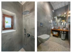 Phòng tắm tại Lindos Vigli Private Villa