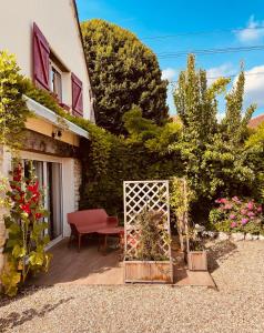 Vonkajšia záhrada v ubytovaní Maison La Plage proche Giverny