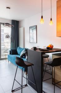 Posedenie v ubytovaní Portowa Przystań by Comfort Apartments