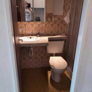 Koupelna v ubytování Zentral