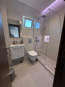 Koupelna v ubytování Casa Sinani + 37 fotografií