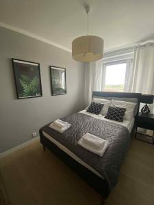 Posteľ alebo postele v izbe v ubytovaní Apartament Długie Ogrody + 11 fotografií