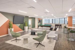 Khu vực ghế ngồi tại Streeterville Studio w Gym Pool nr Navy Pier CHI-410