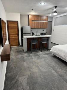 Kuchyň nebo kuchyňský kout v ubytování Apartamentos 31