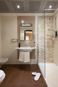 Koupelna v ubytování Hotel Stendhal