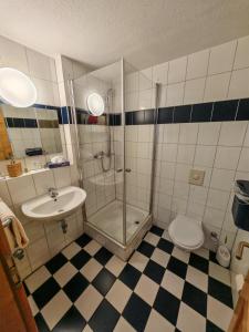 Koupelna v ubytování Max Motel