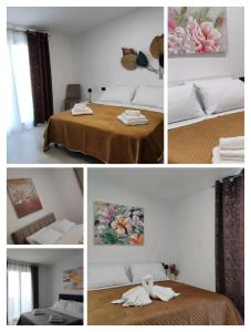 Ένα ή περισσότερα κρεβάτια σε δωμάτιο στο I TRAMONTI DEL GOLFO - Rooms & Luxury apartment