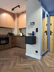 Køkken eller tekøkken på Apartamenty FalamiLas