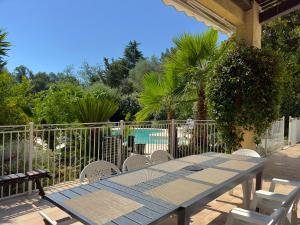 Bazén v ubytovaní VILLA avec piscine WIFI parking (Villeneuve Loubet) alebo v jeho blízkosti