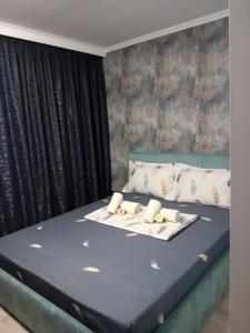 Ένα ή περισσότερα κρεβάτια σε δωμάτιο στο Apartament Stoian