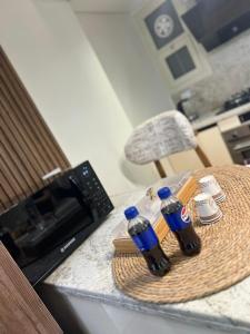 TV a/nebo společenská místnost v ubytování Porto New Cairo Luxury Serviced Apartments