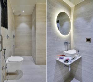 Koupelna v ubytování Hotel Sayba International