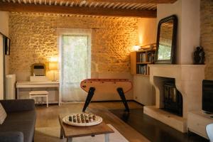 Χώρος καθιστικού στο L'Atelier de l'Horte