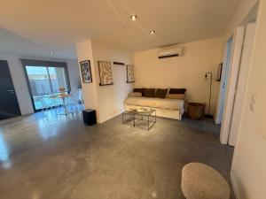 Postel nebo postele na pokoji v ubytování Appartement en rez-de-jardin