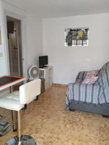 Et opholdsområde på Casa baja cerca del mar