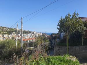 a view of a city from a hill at Casa Ponente in Sanremo