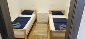 Ένα ή περισσότερα κρεβάτια σε δωμάτιο στο Apartments Dubrava 5