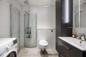 Koupelna v ubytování Ängby Gläntan